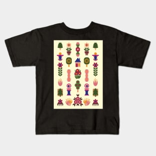 Folk Art Diorama Kids T-Shirt